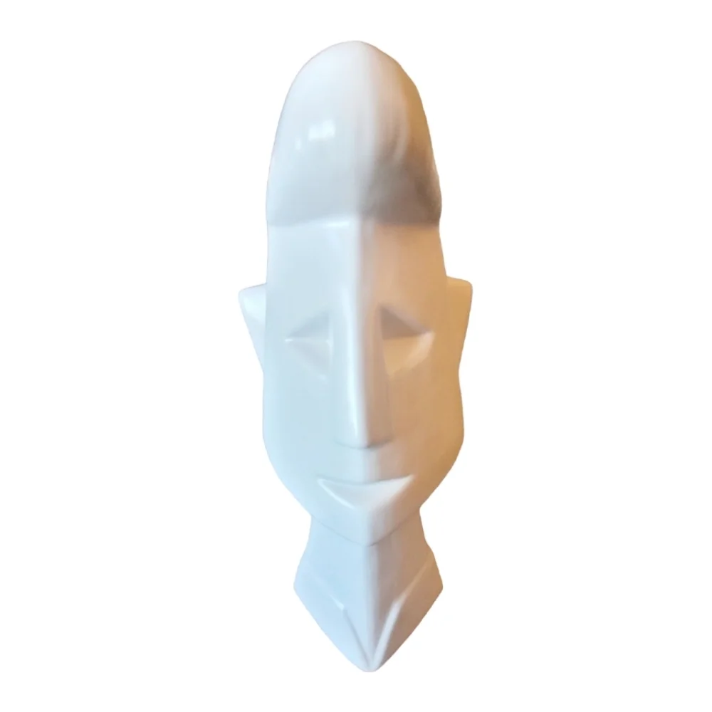 Mikasa Male Ceramic Face Abstract Vase Modern Art Flower Pot